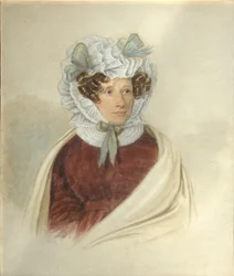Porträtt av Elizaveta Markovna Poltoratskaya 1768-1838, 1820-talet