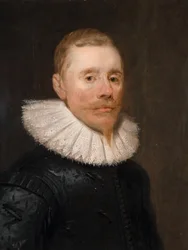 Porträtt av en gentleman, 1600-1700.