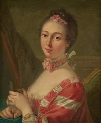 Porträtt av en dam, 1700-talet.