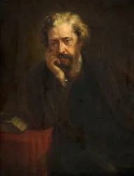 Porträtt av en man George Dawson, 1800-talet.