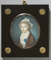 Porträtt av en adelsdam, ca. 1795.