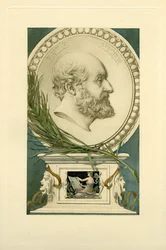 Porträtt av Emile Augier 1820-1889.