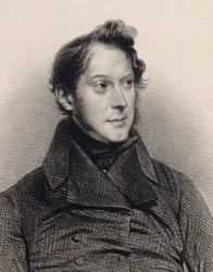 Porträtt av pianisten och kompositören Amédée Méreaux 1802-1874.