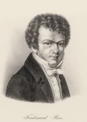 Porträtt av pianisten och kompositören Ferdinand Ries 1784-1838, ca. 1830.