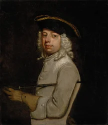 Porträtt av konstnären, 1733 eller senare.