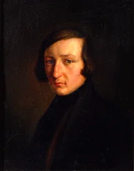 Porträtt av författaren Heinrich Heine, 1840-talet