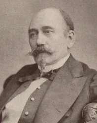 Porträtt av kompositören Aimé Maillart 1817-1871.