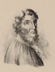 Porträtt av kompositören Cristóbal de Morales.