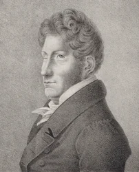 Porträtt av kompositören Friedrich Kuhlau 1786-1832.