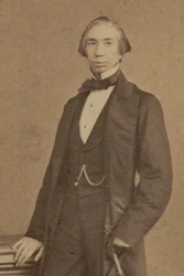 Porträtt av kompositören Henry Brinley Richards 1817-1885, ca 1855.
