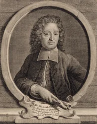 Porträtt av kompositören Jean-François Lallouette 1651-1728.