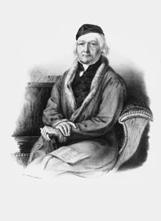 Porträtt av kompositören Johann Christian Heinrich Rinck 1770-1846.