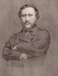 Porträtt av kompositören Léon Kreutzer 1817-1868.