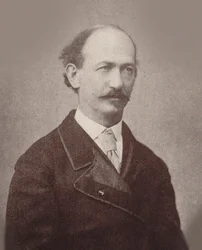 Porträtt av kompositören Maurice Strakosch 1825-1887 , ca. 1870.