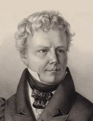 Porträtt av kompositören Xaver Schnyder von Wartensee 1786-1868, 1832.