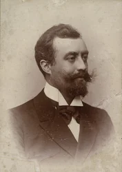 Porträtt av kompositören och organisten Alfred Tofft 1865-1931, 1898.