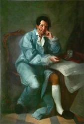 Porträtt av arkitekten Jean-Baptiste Vallin de la Mothe 1729-1800