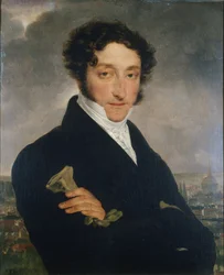 Porträtt av författaren Charles Nodier 1780-1877, ca. 1830.