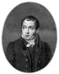 Porträtt av författaren Faddei Bulgarin 1789-1859, 1828