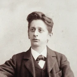 Porträtt av kompositören Alexander von Zemlinsky 1871-1942, ca. 1900.
