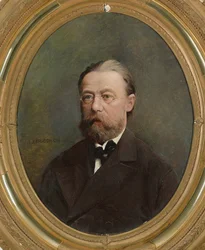 Porträtt av kompositören Bedrich Smetana.
