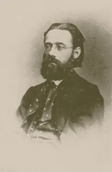 Porträtt av kompositören Bedrich Smetana, 1866.