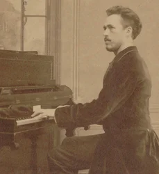Porträtt av kompositören Benjamin Godard 1849-1895, 1882.