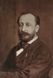 Porträtt av kompositören Camille Saint-Saëns 1835-1921, 1880.
