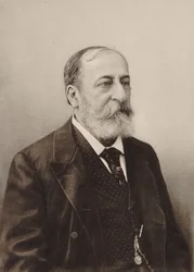 Porträtt av kompositören Camille Saint-Saëns 1835-1921, 1900.