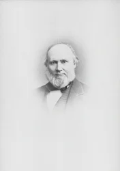Porträtt av kompositören Edward John Hopkins 1818-1901.