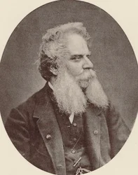 Porträtt av kompositören Federico Ricci 1809-1877, ca. 1870.