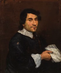 Porträtt av kompositören Girolamo Frescobaldi 1583-1643, första tredjedelen av 1600-talet.