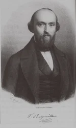 Porträtt av kompositören Johann Friedrich Franz Burgmüller 1806-1874, ca. 1840