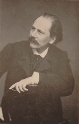 Porträtt av kompositören Jules Massenet 1842-1912.