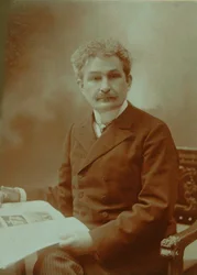 Porträtt av kompositören Leos Janacek 1854-1928, 1904.