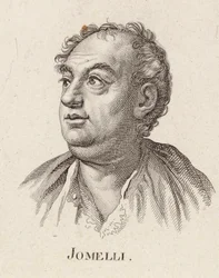 Porträtt av kompositören Niccolò Jommelli 1714-1774.