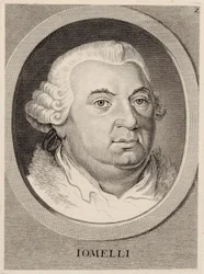 Porträtt av kompositören Niccolò Jommelli 1714-1774.