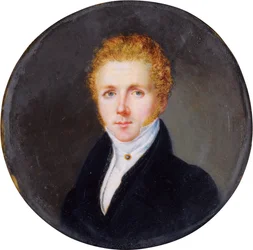 Porträtt av kompositören Vincenzo Bellini 1801-1835, ca. 1830