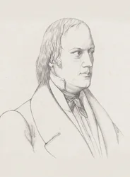 Porträtt av dirigenten och kompositören Johann Nepomuk Schelble 1789-1837, ca. 1830-1840.