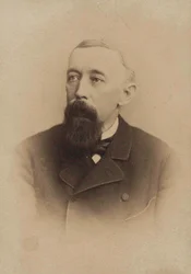 Porträtt av librettisten och kompositören Franz Friedrich Richard Genée 1823-1895, ca. 1880.