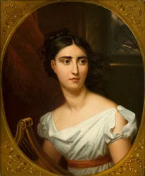 Porträtt av operasångaren Giuditta Pasta 1798-1865, som Desdemona ..., 1825.