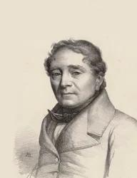 Porträtt av operasångaren Louis Antoine Eléonore Ponchard 1787-1866, 1845.
