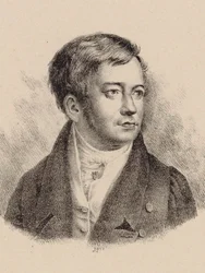 Porträtt av organisten och kompositören Friedrich Schneider 1786-1853.