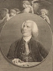 Porträtt av organisten och kompositören John Stanley 1712-1786, 1784.