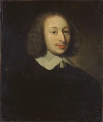 Porträtt av filosofen Blaise Pascal 1623-1662, ca. 1650.