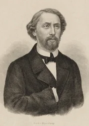 Porträtt av pianisten och kompositören Julius Schulhoff 1825-1898, 1860.
