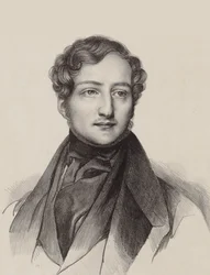 Porträtt av pianisten och kompositören Sigismund Thalberg 1812-1871.