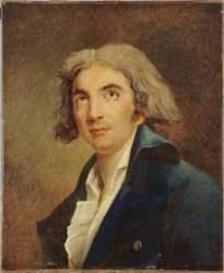 Porträtt av poeten André Chénier 1762-1794, ca. 1795.