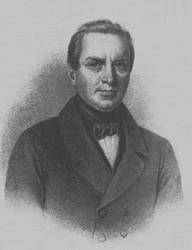 Porträtt av poeten Ivan Petrovich Myatlev 1796-1844, tidigt 1800-tal.