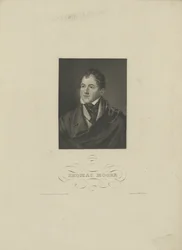 Porträtt av poeten Thomas Moore 1779-1852, 1830-talet